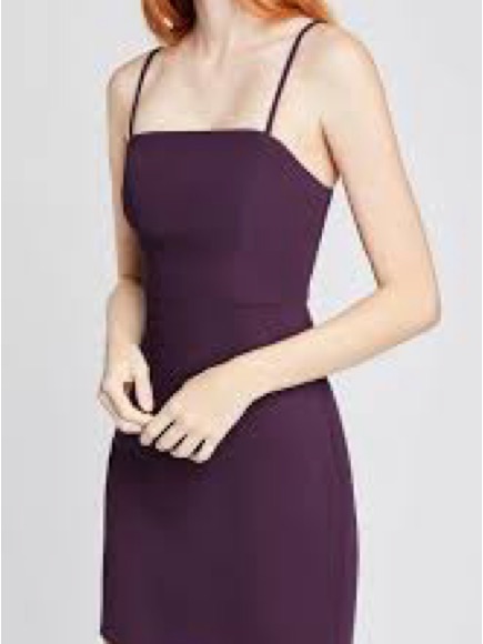 Bcbgmaxazria Plum Spaghetti-Strap Mini Dress